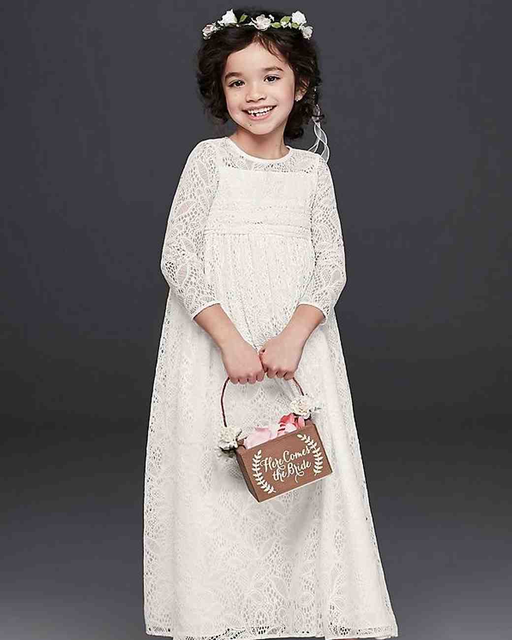 lace flower girl dresses